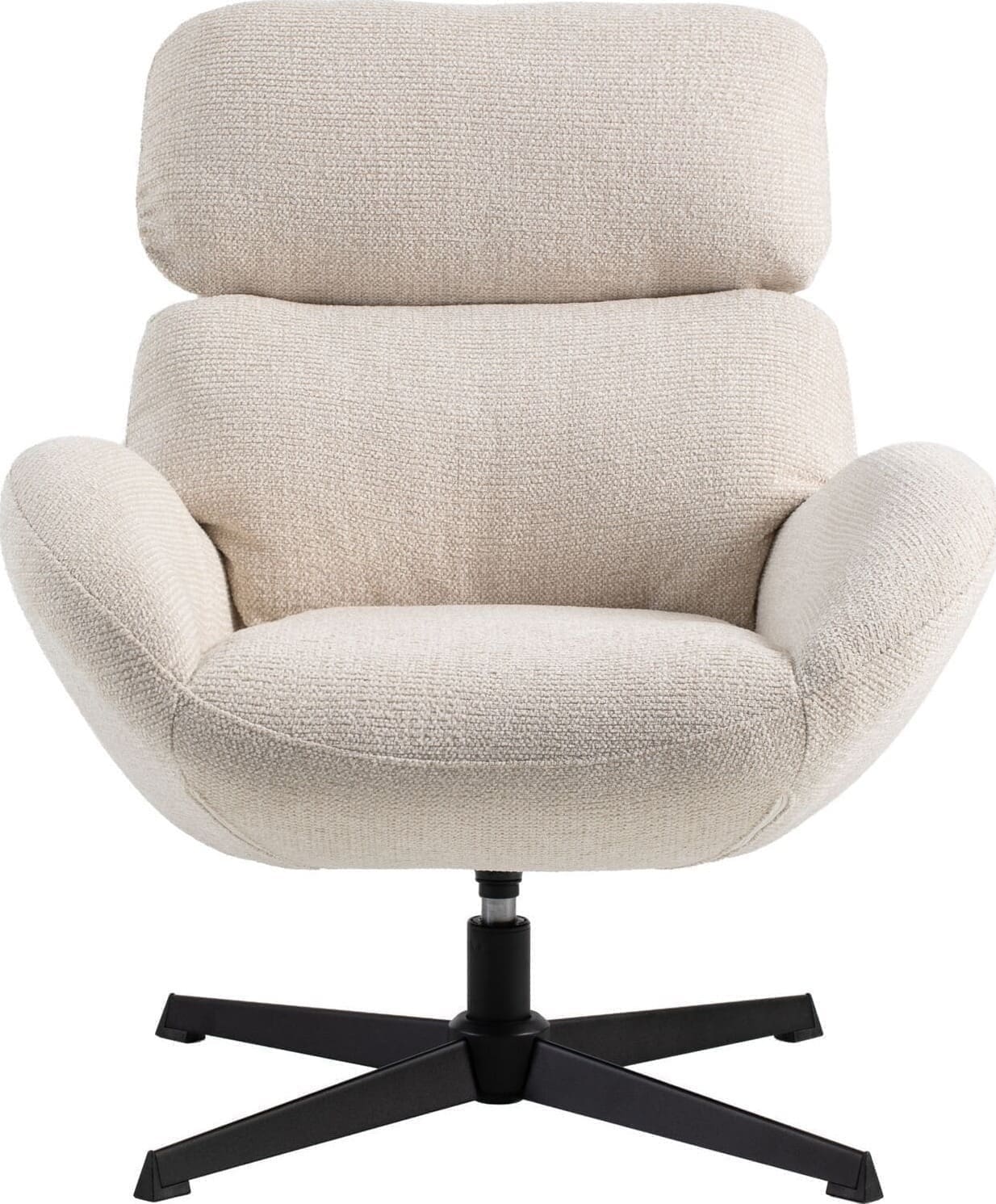 Profijt Meubel Draaifauteuil Bolands beige Beige|Wit Draaifauteuil