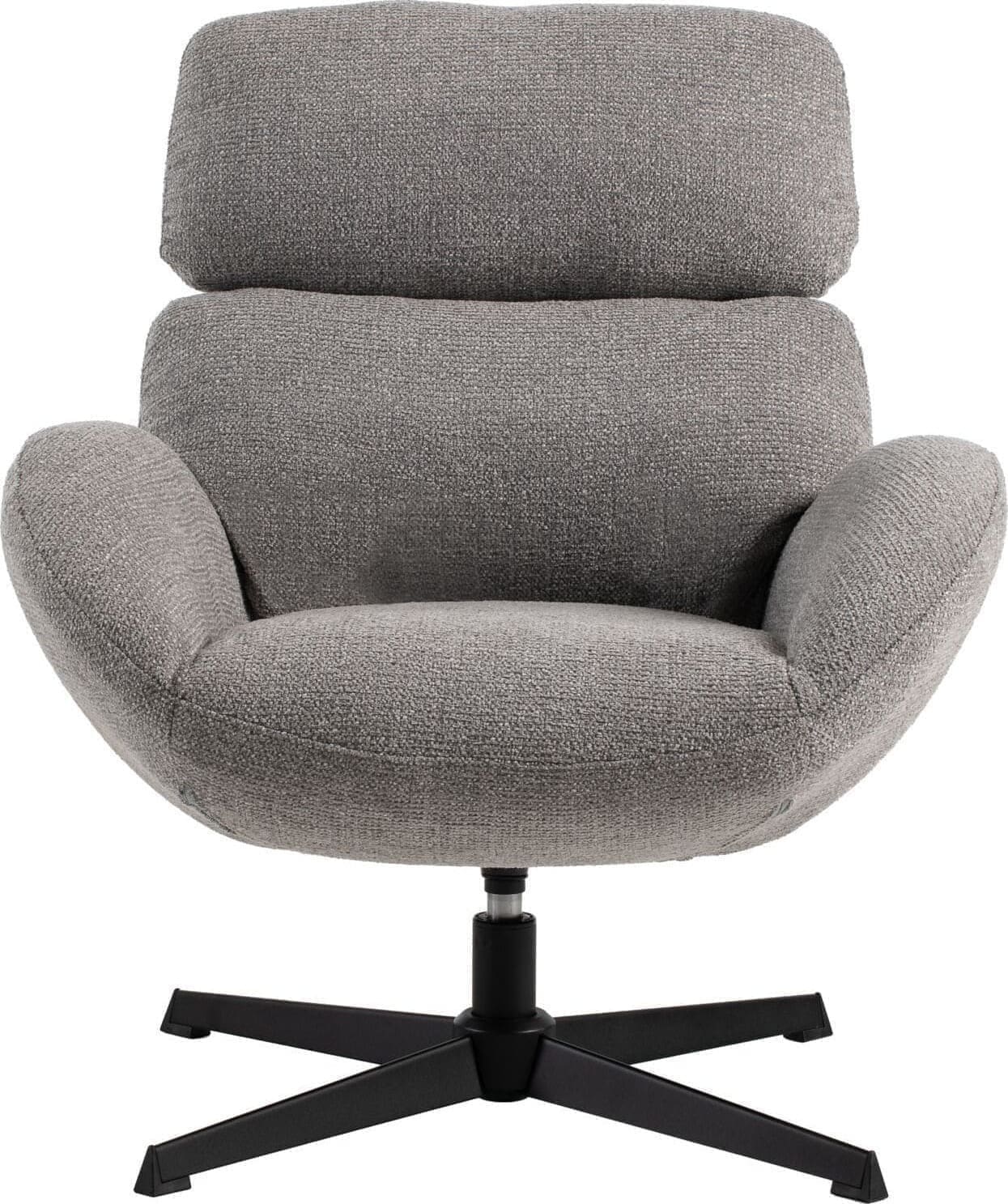 Profijt Meubel Draaifauteuil Bolands grijs Grijs Draaifauteuil