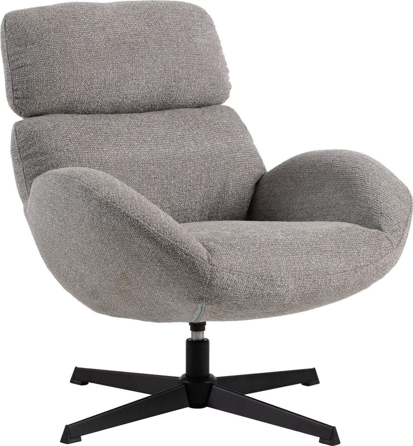 Profijt Meubel Draaifauteuil Bolands grijs Grijs Draaifauteuil