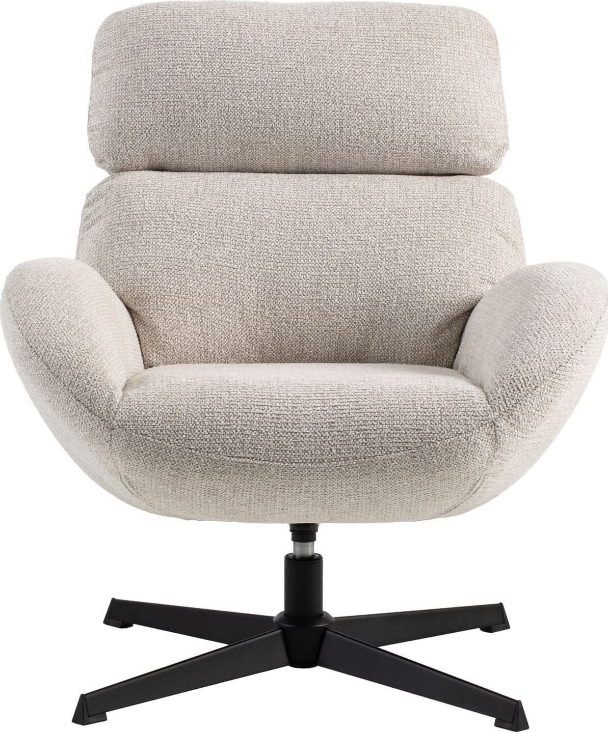 Profijt Meubel Draaifauteuil Bolands lichtgrijs Grijs Draaifauteuil