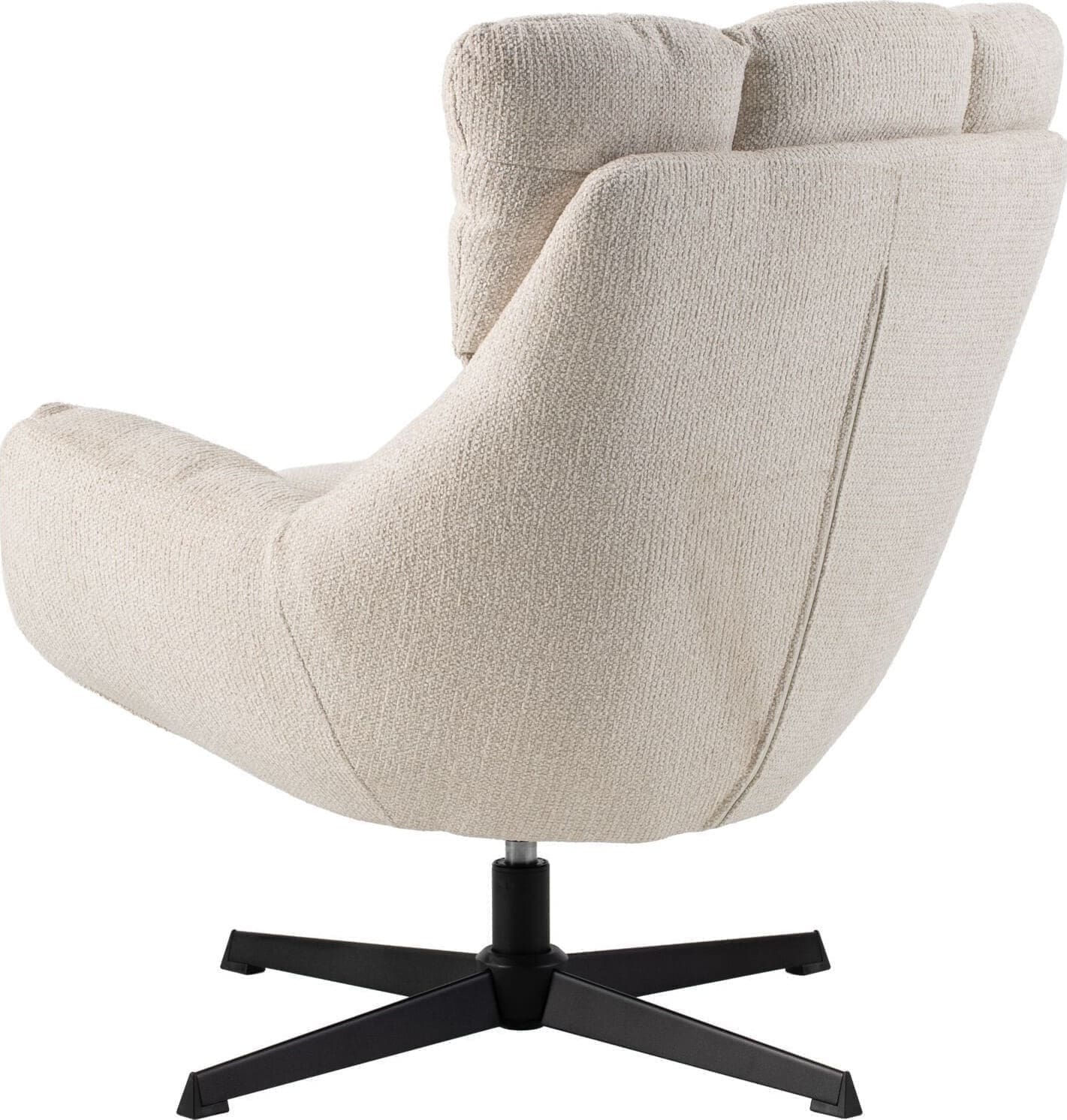 Profijt Meubel Draaifauteuil Ordini beige Beige|Wit Draaifauteuil