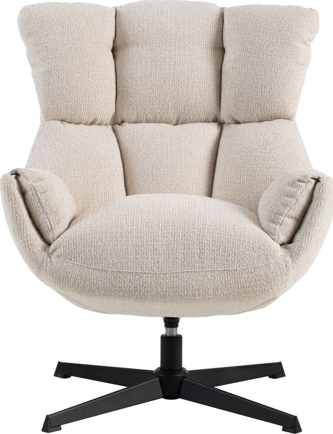 Profijt Meubel Draaifauteuil Ordini beige Beige|Wit Draaifauteuil