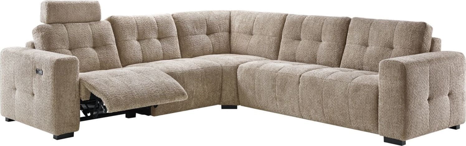 Profijt Meubel Hoekbank Moulti grijs relaxfunctie links met reflex toplaag Grijs Hoekbank