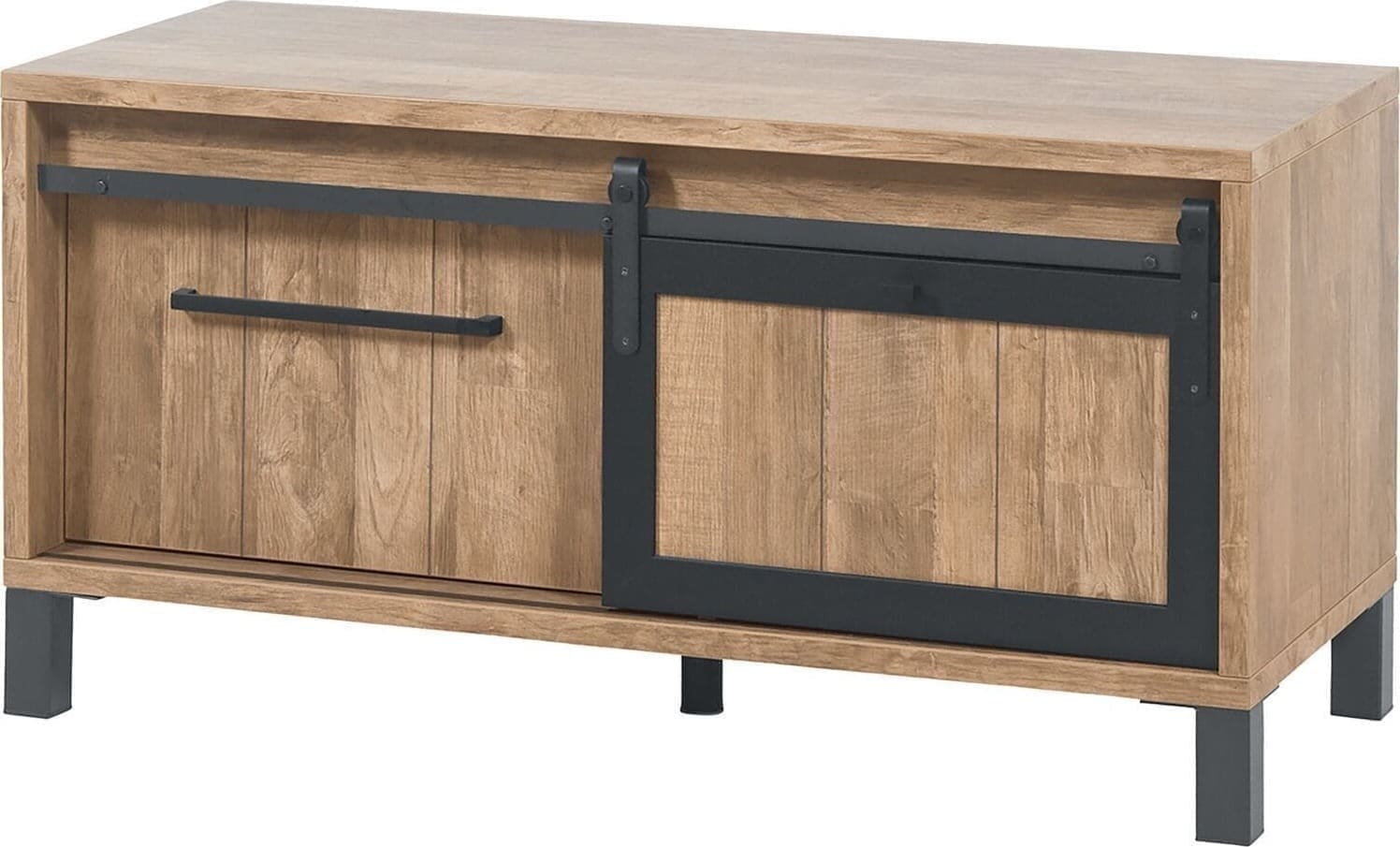 Profijt Meubel Tv-meubel Alva 122 cm old teak Bruin|Naturel Tv-meubel|Tv-dressoir