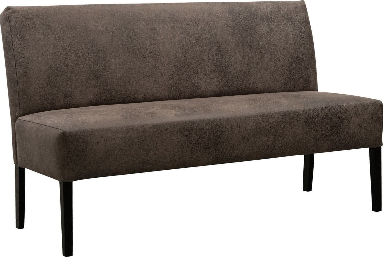 Pronto Wonen Eetkamerbank Avanza 150 cm microleder donkergrijs Grijs|Antraciet Eetbank