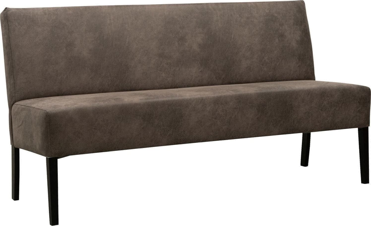 Pronto Wonen Eetkamerbank Avanza 170 cm microleder donkergrijs Grijs|Antraciet Eetbank