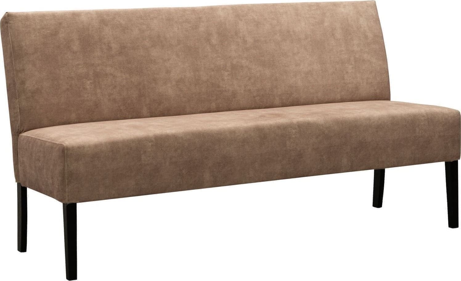 Pronto Wonen Eetkamerbank Avanza 170 cm velvet lichtbruin Bruin Eetbank