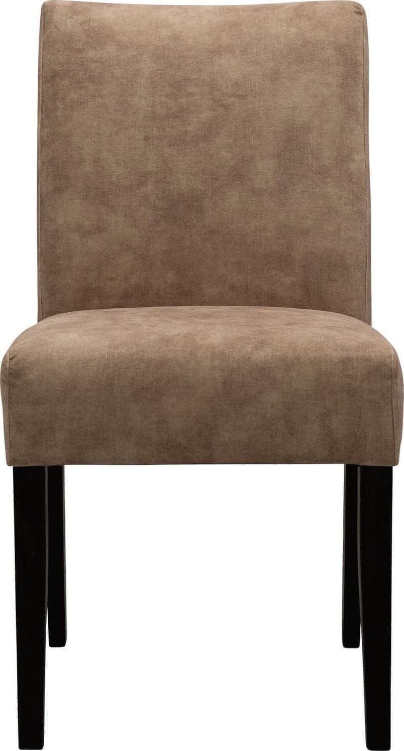 Pronto Wonen Eetkamerstoel Avanza velvet beige Beige|Wit Eetkamerstoel