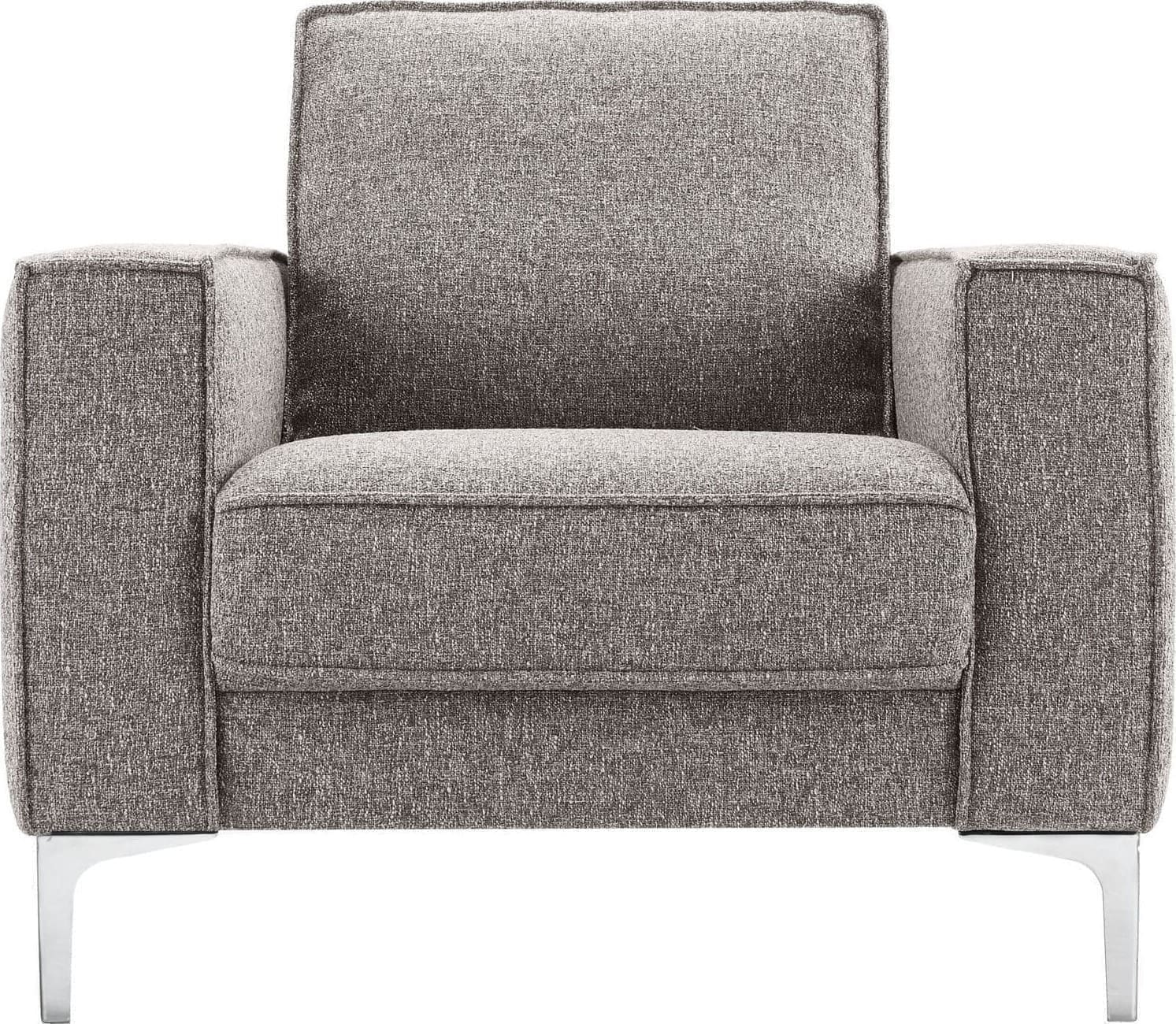 Pronto Wonen Fauteuil Barrio grijs basic comfort Grijs Fauteuil