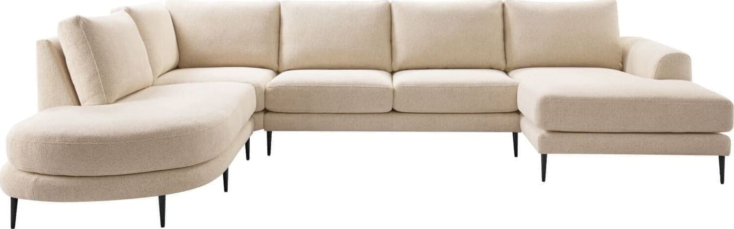 Pronto Wonen Hoekbank links Aziri ecru supreme comfort Beige|Wit Bank