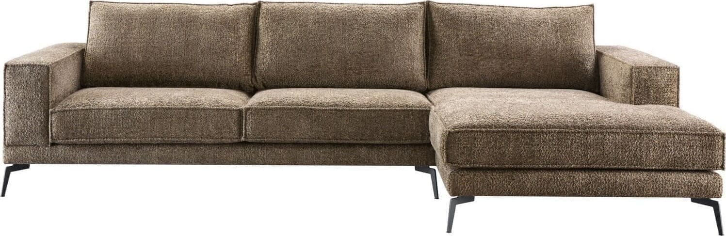 Pronto Wonen Hoekbank rechts Andelo bruin premium comfort Bruin Bank