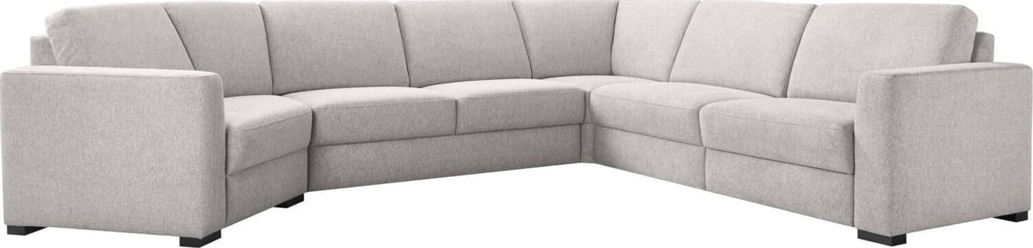 Pronto Wonen Hoekbank rechts Muscolo grijs relaxfunctie Grijs Bank