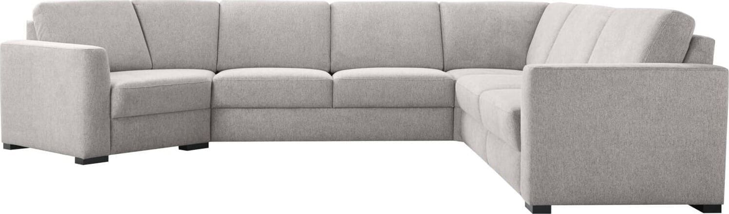 Pronto Wonen Hoekbank rechts Muscolo grijs relaxfunctie Grijs Bank