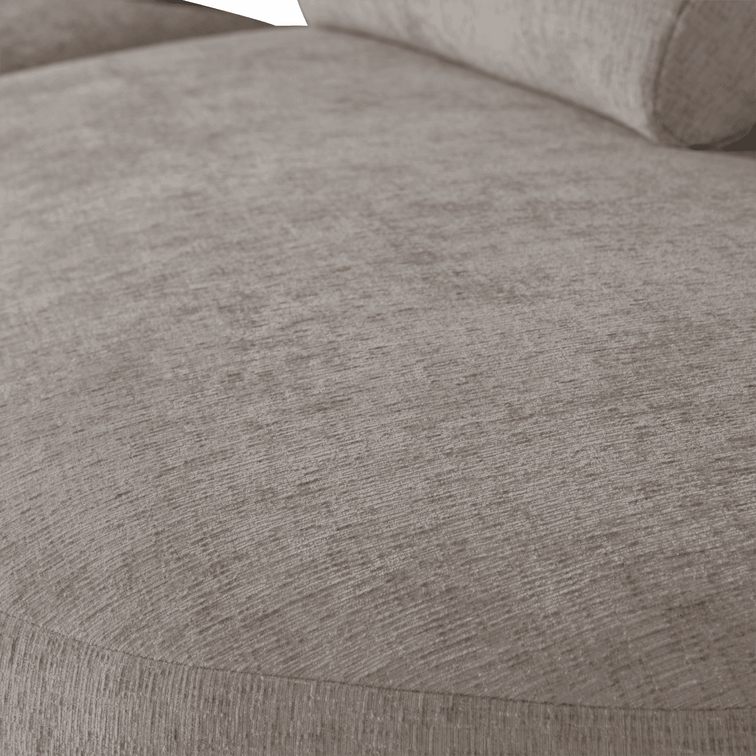 WOOOD Batavier half ronde 4-zitsbank velvet melange zand Bruin|Beige 4-zitsbank