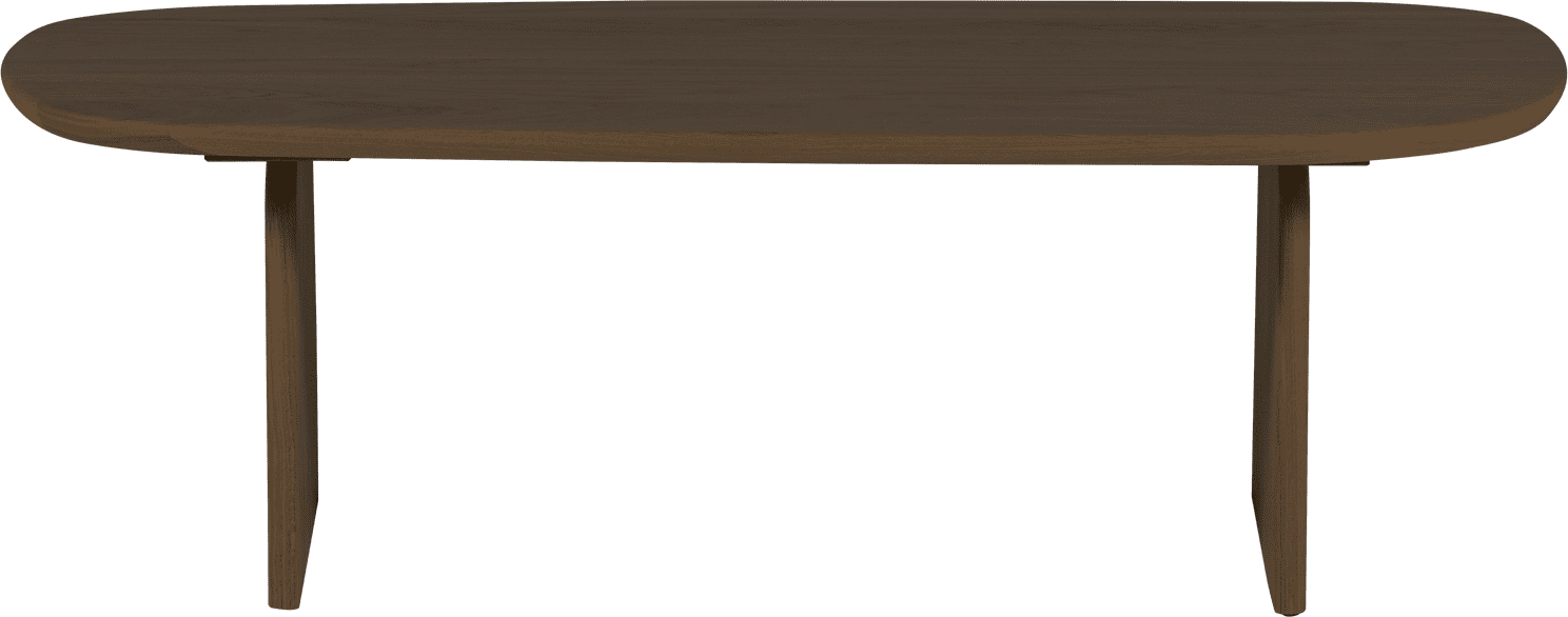 WOOOD Eettafel salontafel 110cm eiken cashmere brown Grijs Salontafel
