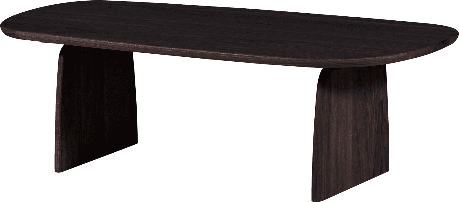 WOOOD Eettafel salontafel 110cm eiken mystic brown Bruin Salontafel