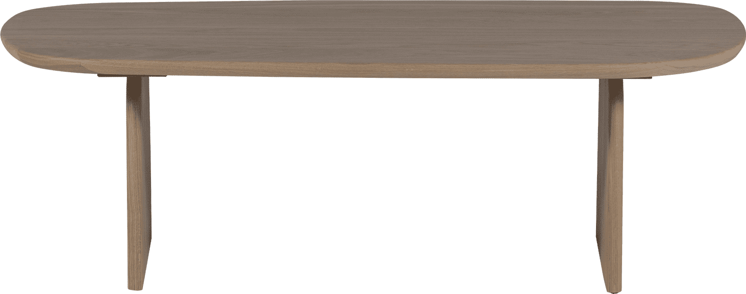 WOOOD Eettafel salontafel 110cm eiken pebble grey Grijs Salontafel