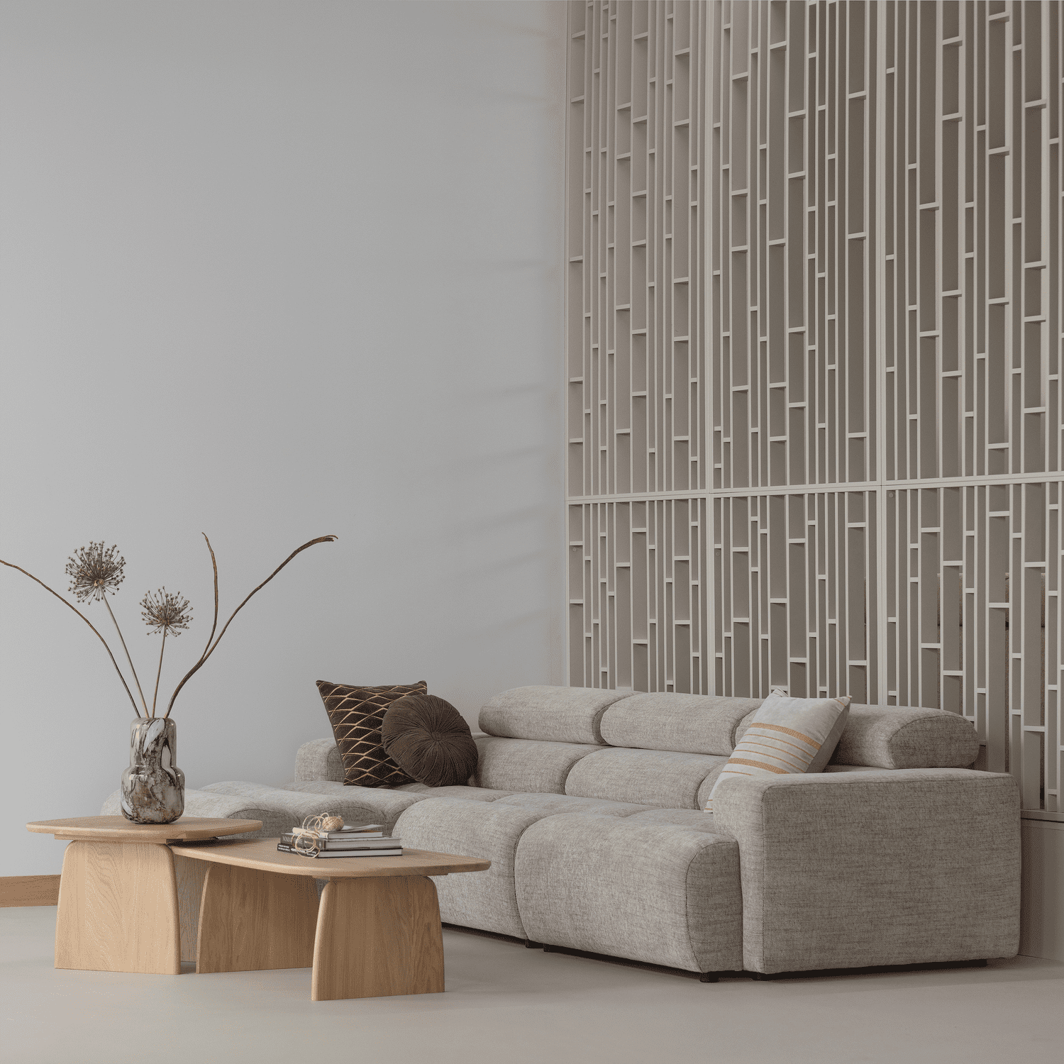 WOOOD Eettafel salontafel 110cm eiken transparant Transparant Salontafel