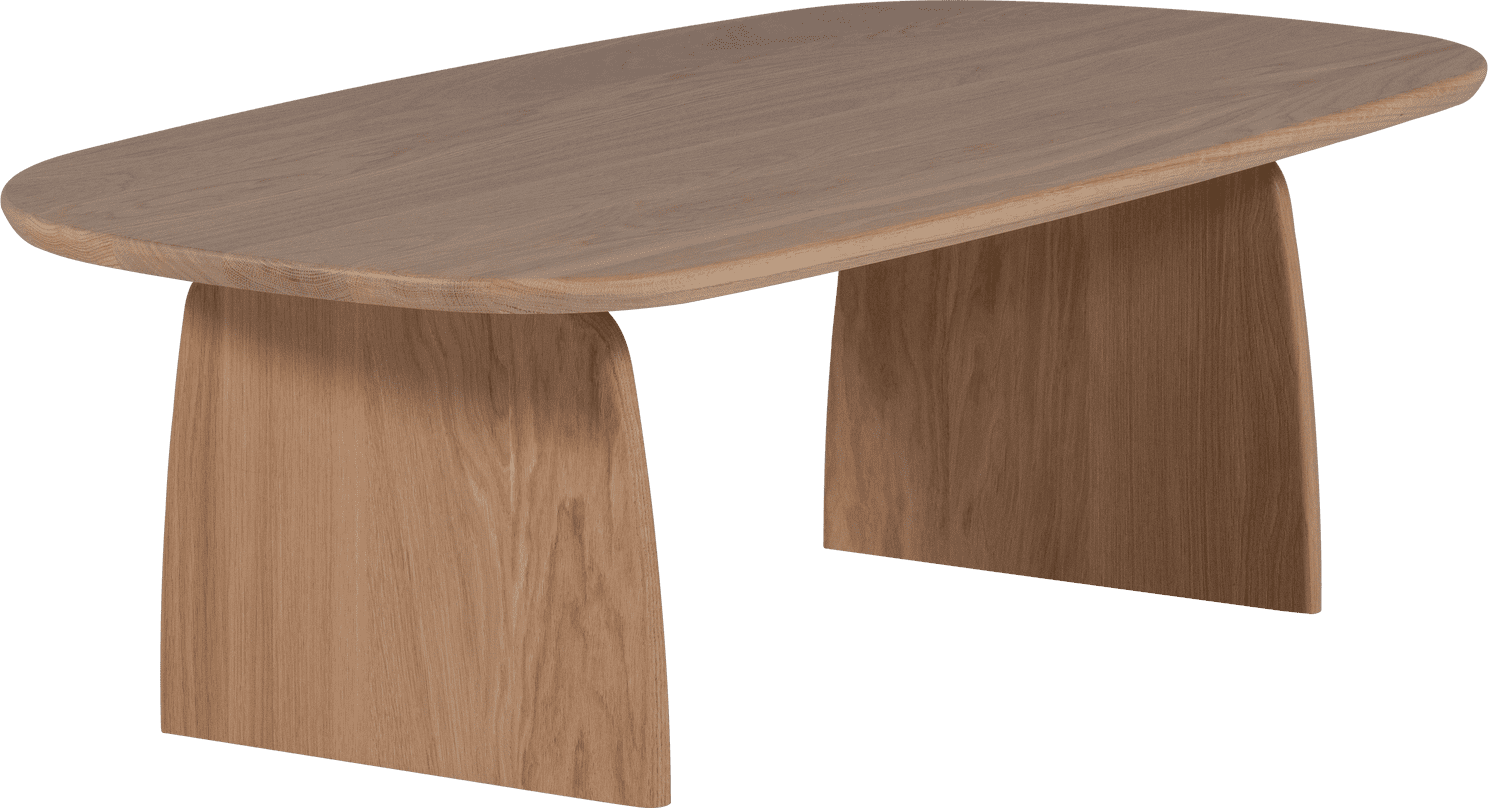 WOOOD Eettafel salontafel 110cm eiken transparant Transparant Salontafel