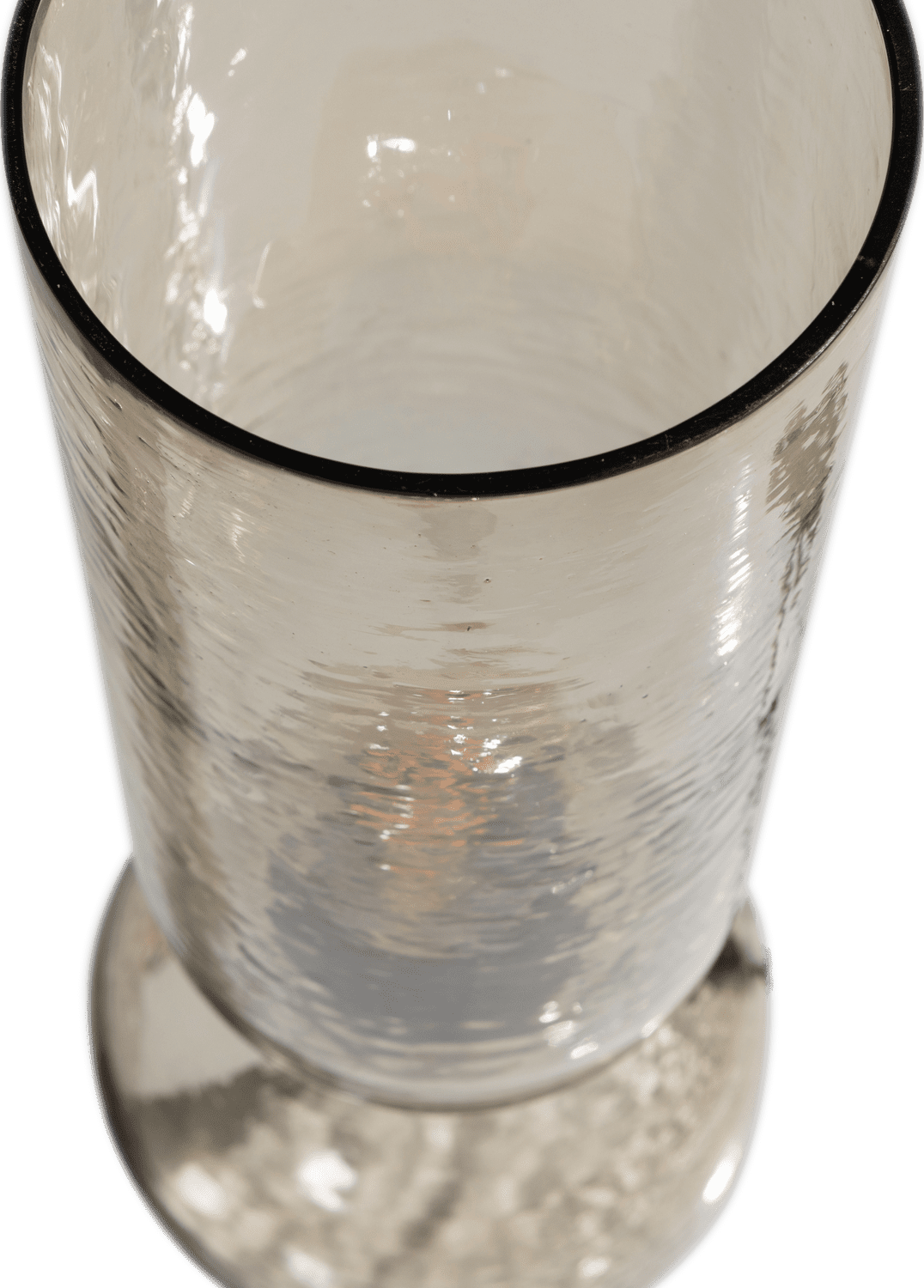 WOOOD Gigi tafellamp gehamerd glas 38xo15cm naturel Naturel Tafellamp
