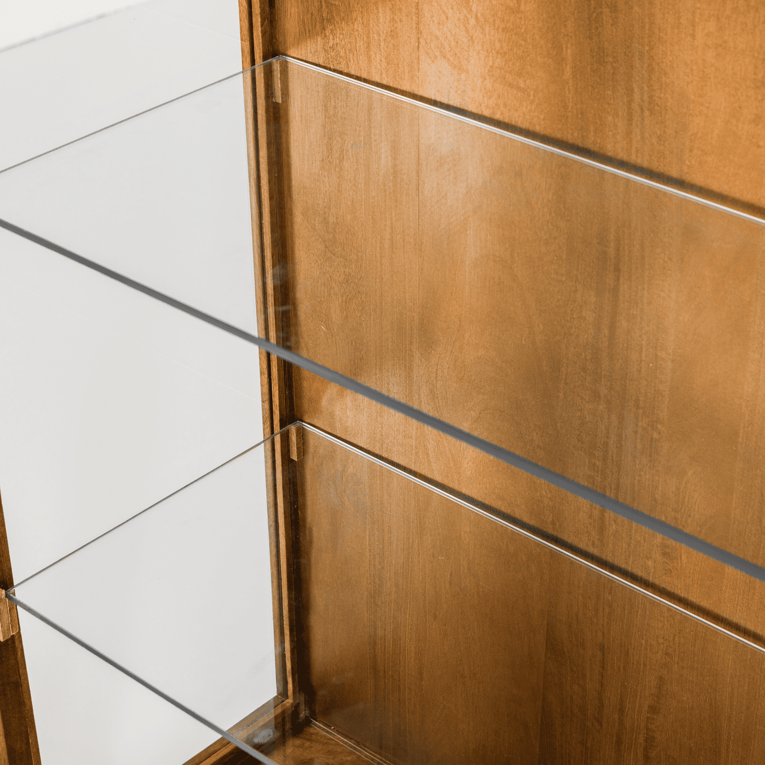 WOOOD Kella 2-deurs kast mango hout naturel Naturel Vitrinekast|Kast