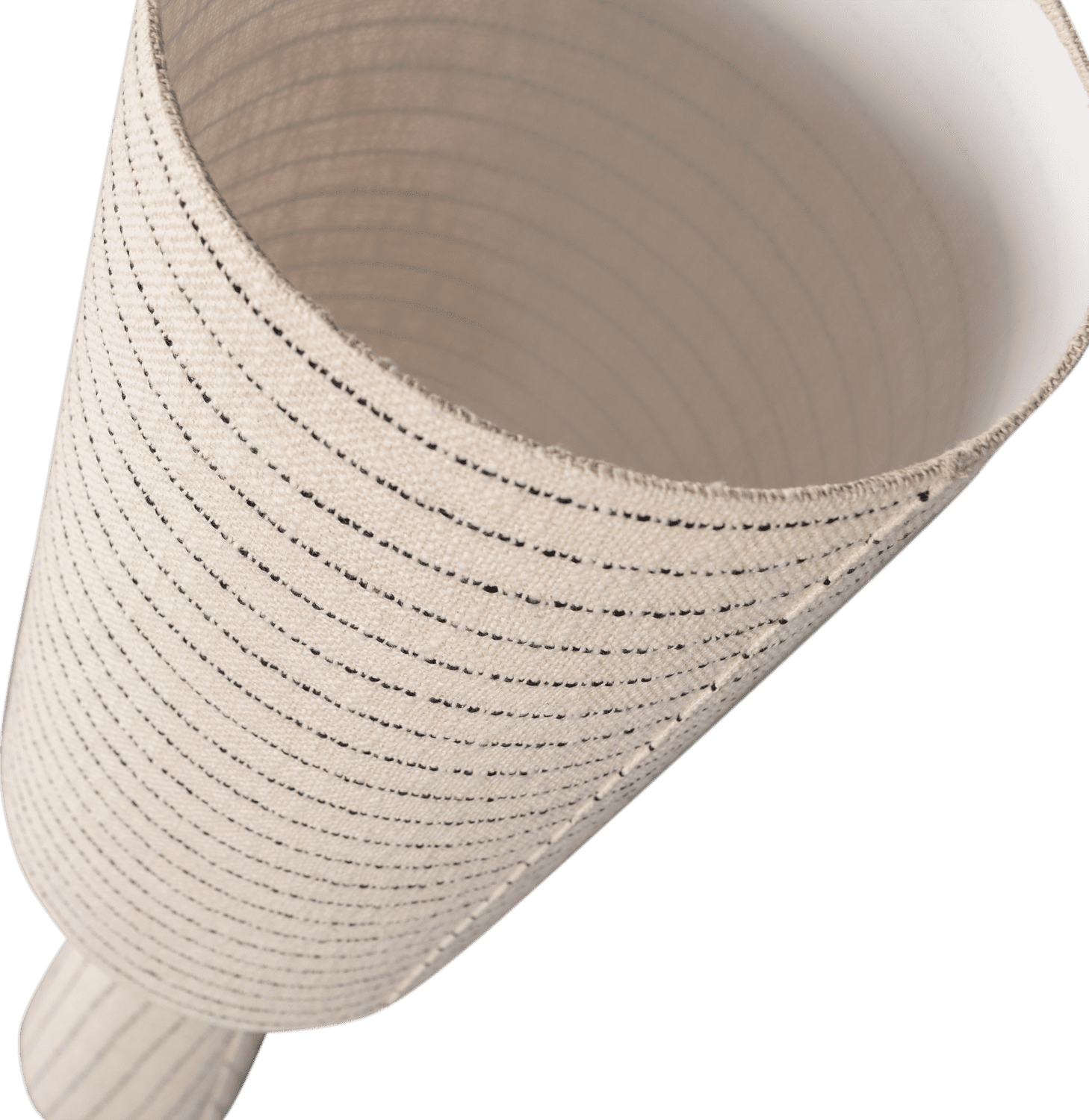 WOOOD Loft vloerlamp metaal/boucle naturel met strepen 130xo30cm Naturel Vloerlamp