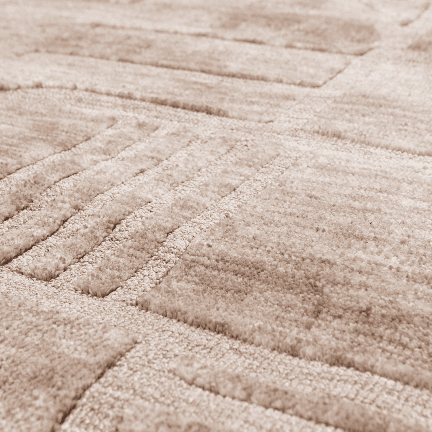 WOOOD Lovi vloerkleed polyester/katoen taupe 170x240cm Taupe Vloerkleed