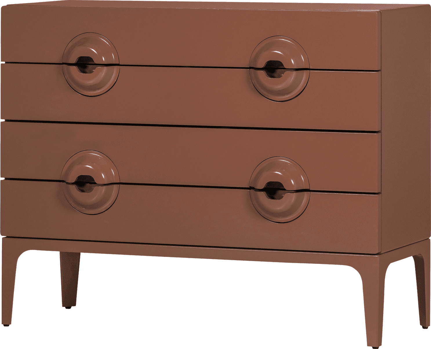 WOOOD Merge ladekast/commode oudroze Oud roze Ladekast