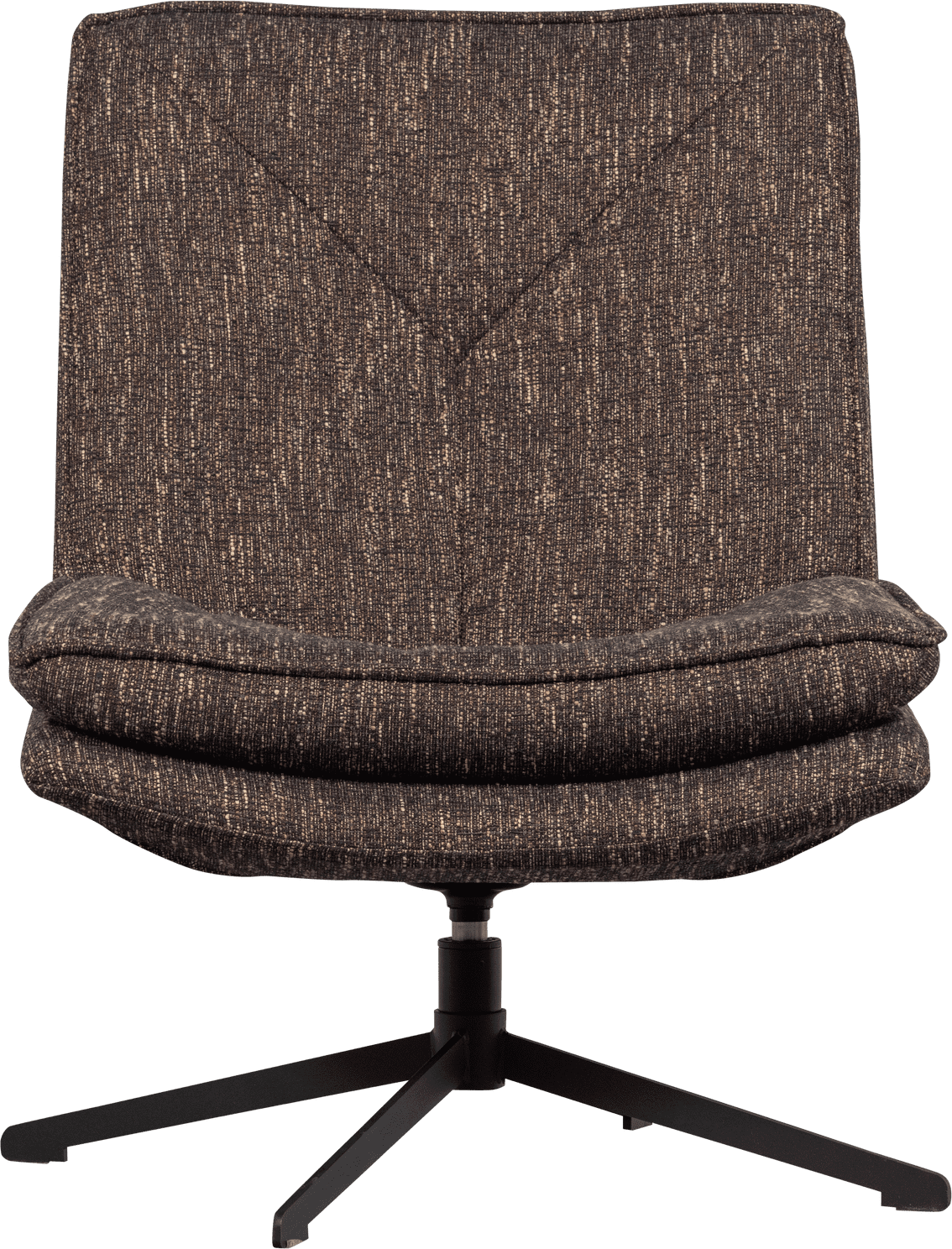 WOOOD Milaro draaifauteuil bruin melange Bruin Draaifauteuil