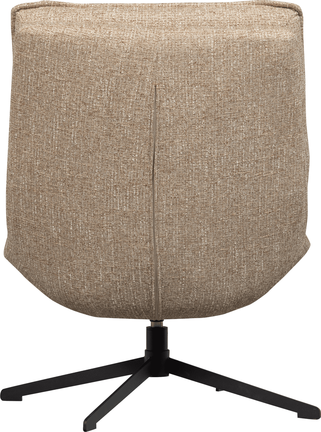 WOOOD Milaro draaifauteuil naturel melange Naturel Draaifauteuil