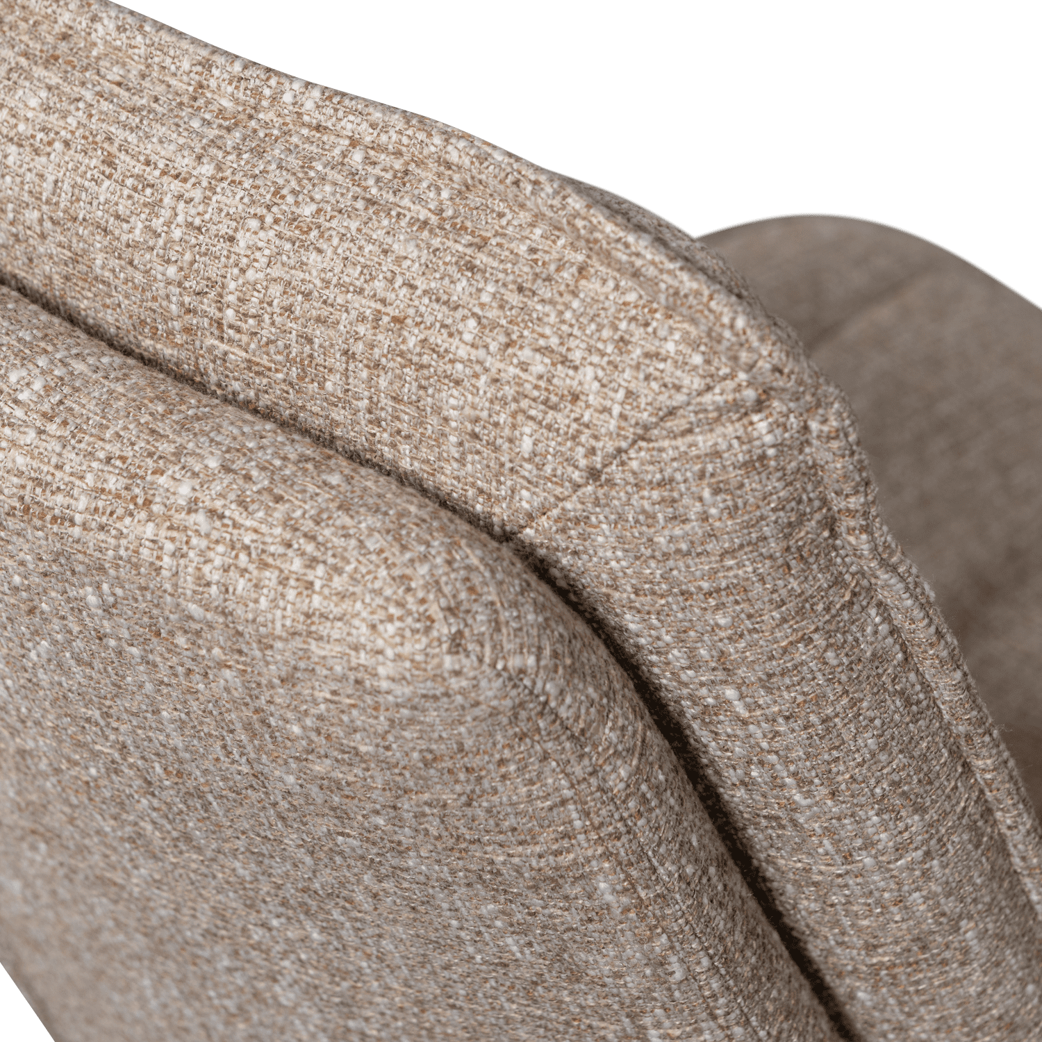 WOOOD Milaro draaifauteuil naturel melange Naturel Draaifauteuil