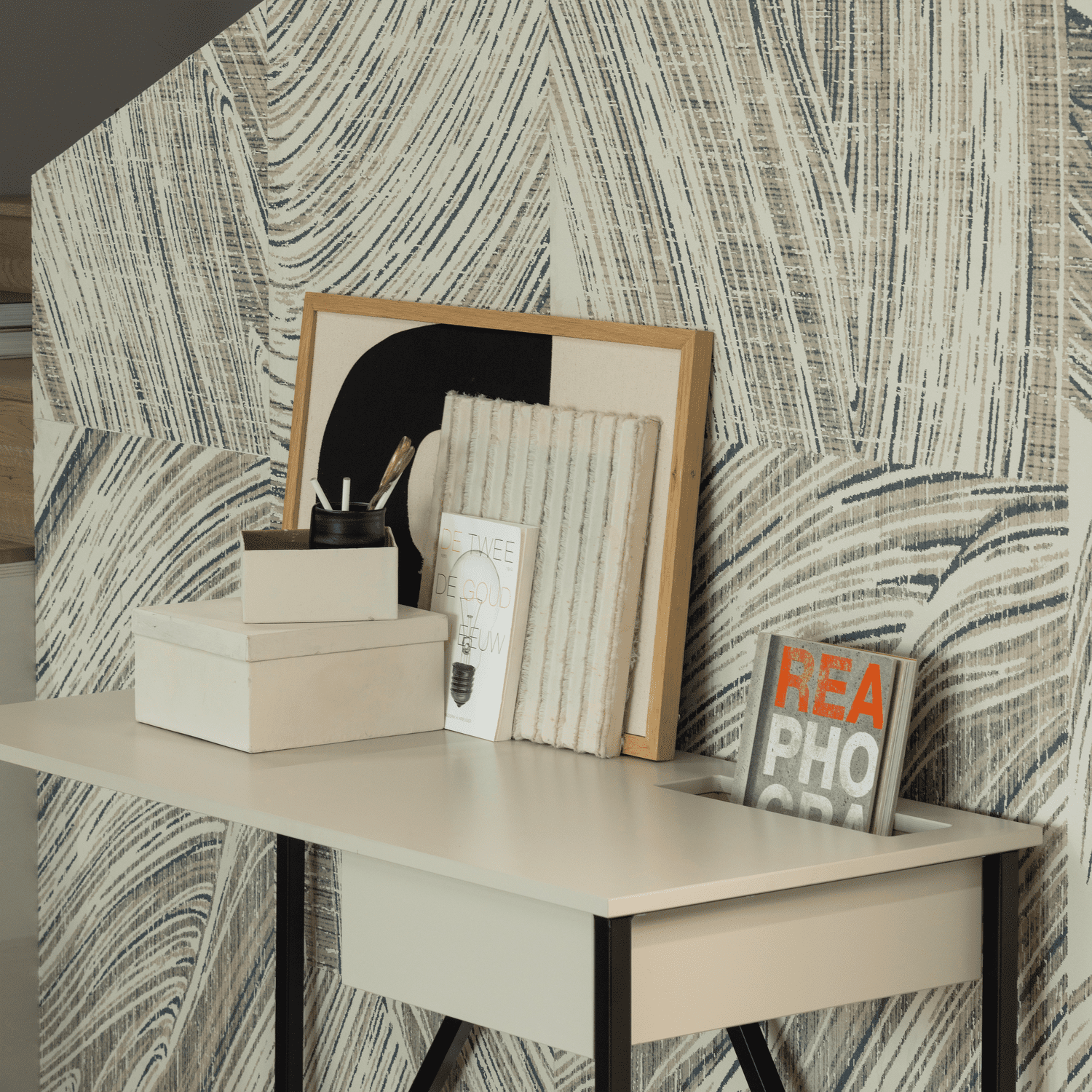 WOOOD New julius bureau grenen dust Paars Bureau