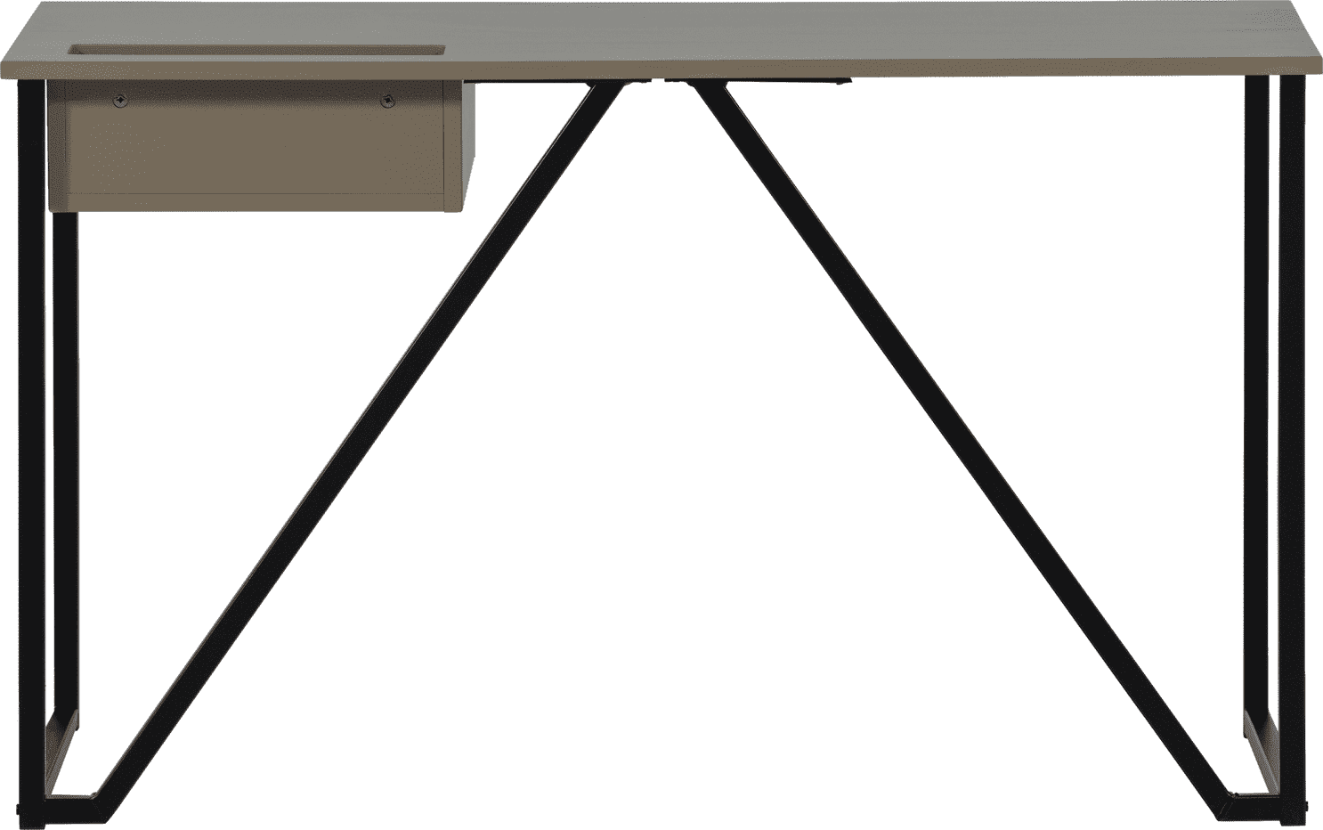 WOOOD New julius bureau grenen mud Bruin|Taupe Bureau