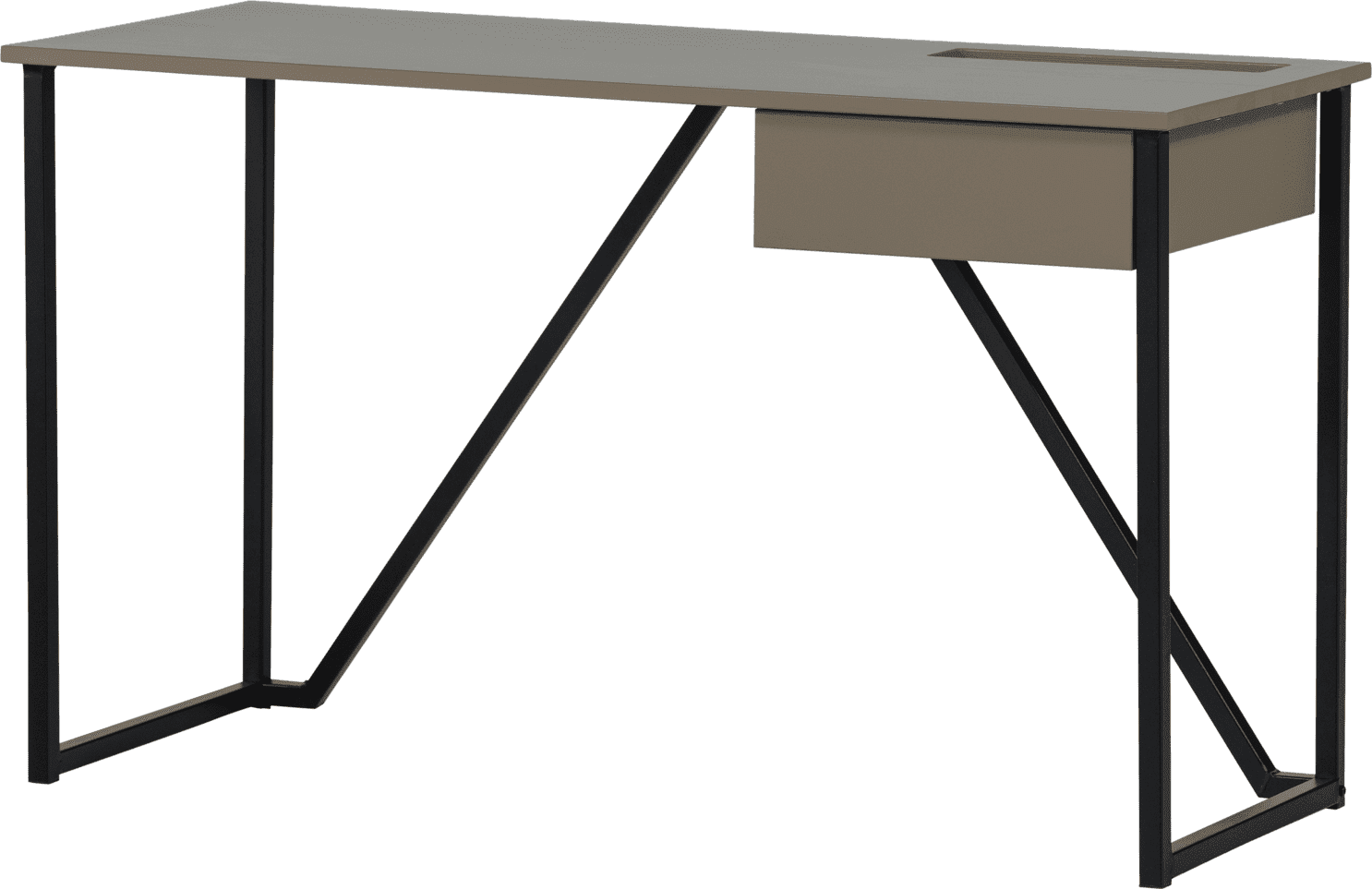 WOOOD New julius bureau grenen mud Bruin|Taupe Bureau