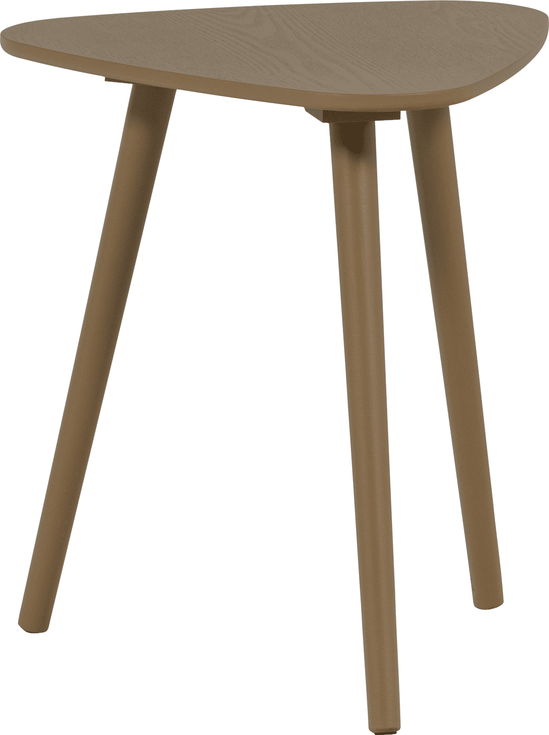 WOOOD Nila bijzettafels hout mud - set van 2 Bruin|Taupe Bijzettafel