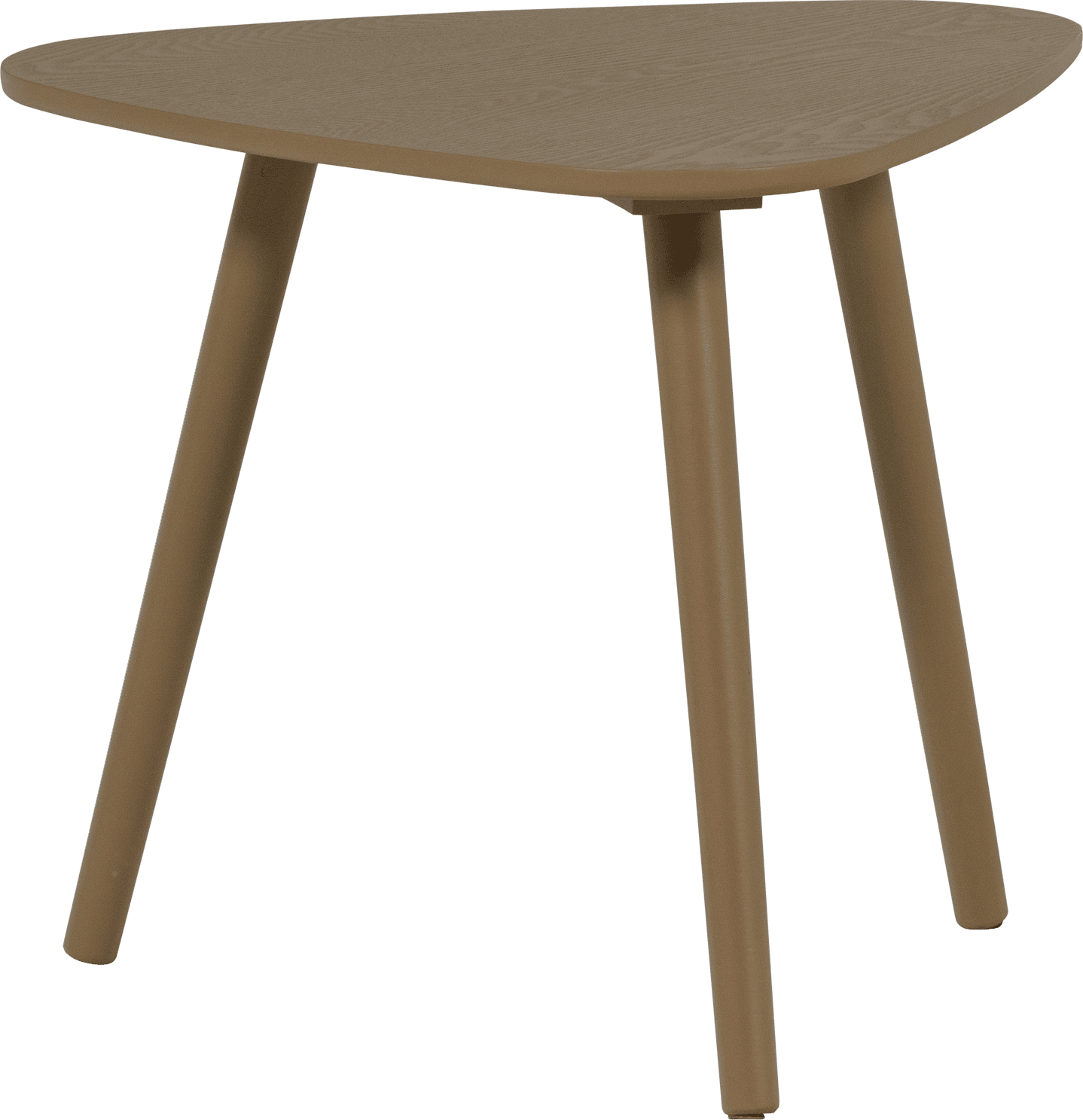 WOOOD Nila bijzettafels hout mud - set van 2 Bruin|Taupe Bijzettafel
