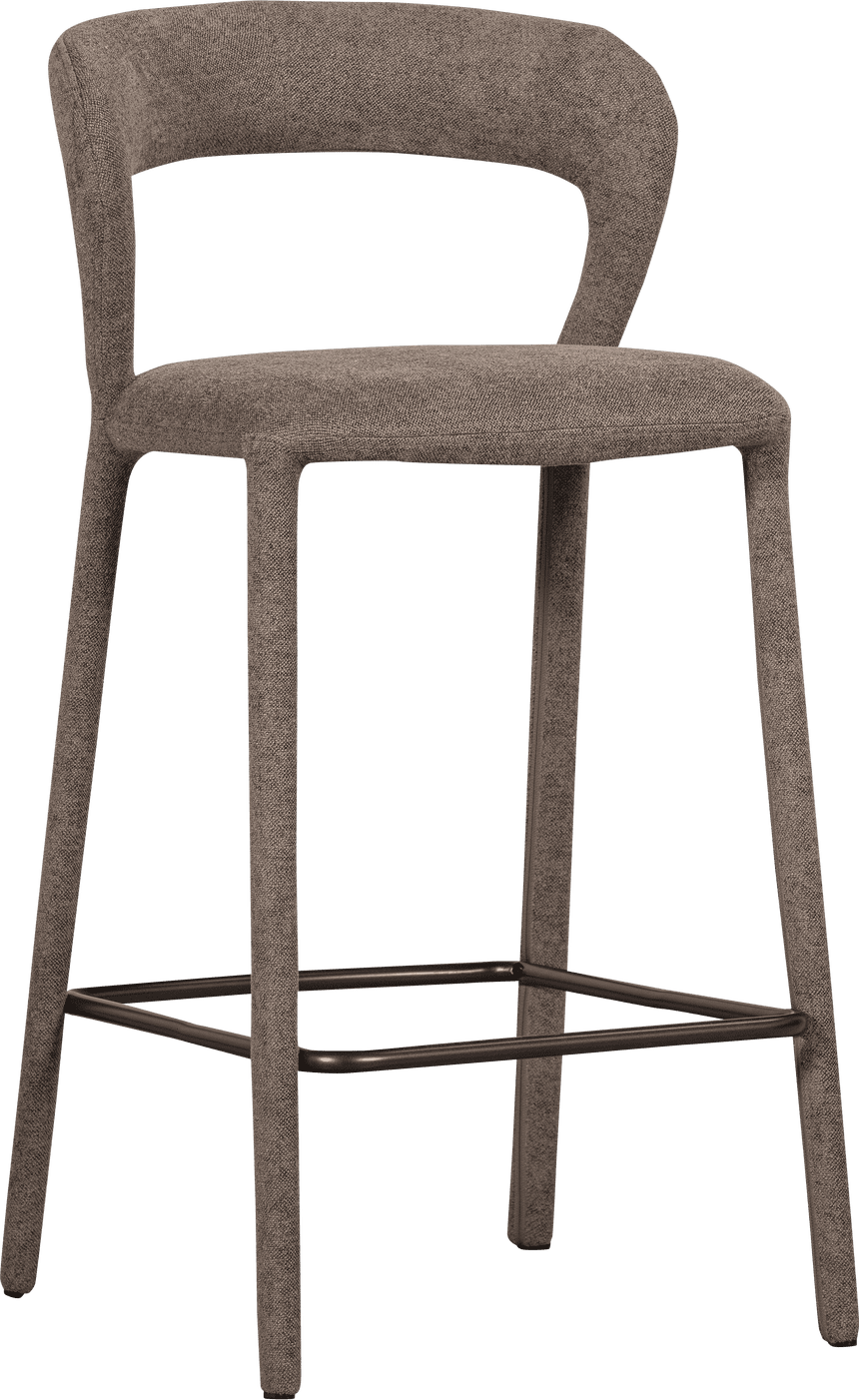 WOOOD Noble barstoel taupe Taupe Barstoel