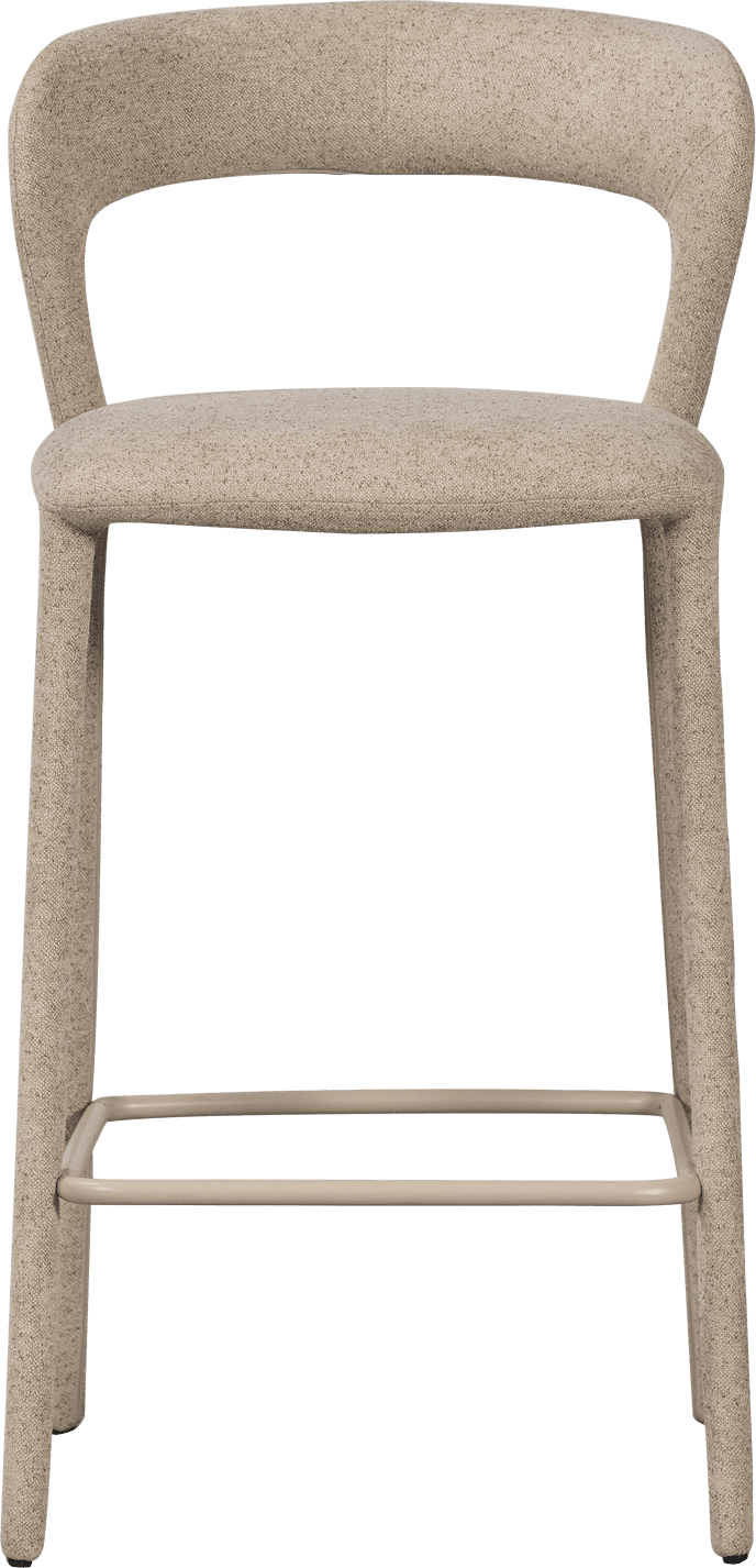 WOOOD Noble barstoel zand Bruin|Beige Barstoel