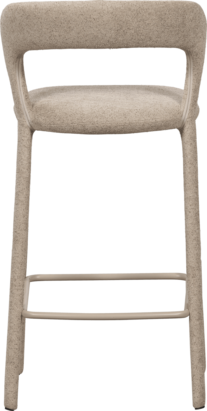 WOOOD Noble barstoel zand Bruin|Beige Barstoel