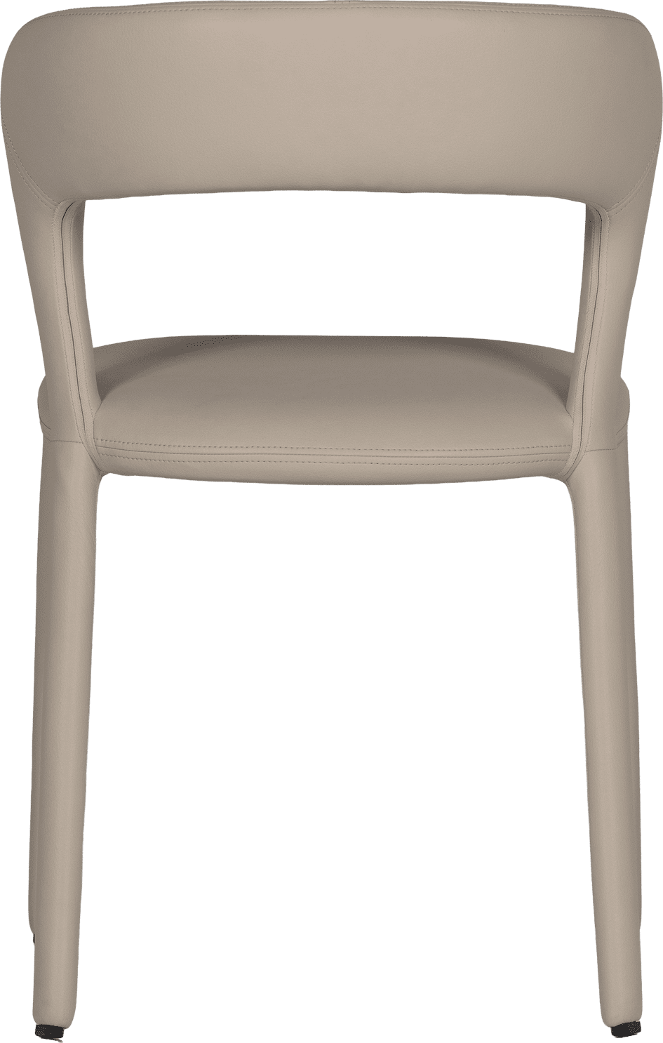 WOOOD Noble eetkamerstoel leerlook beige Beige Eetkamerstoel