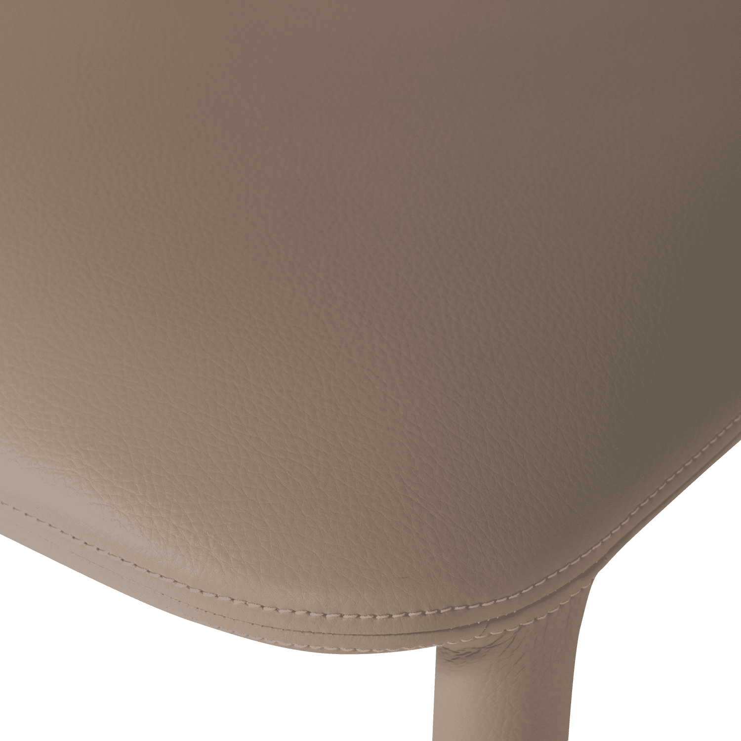 WOOOD Noble eetkamerstoel leerlook beige Beige Eetkamerstoel