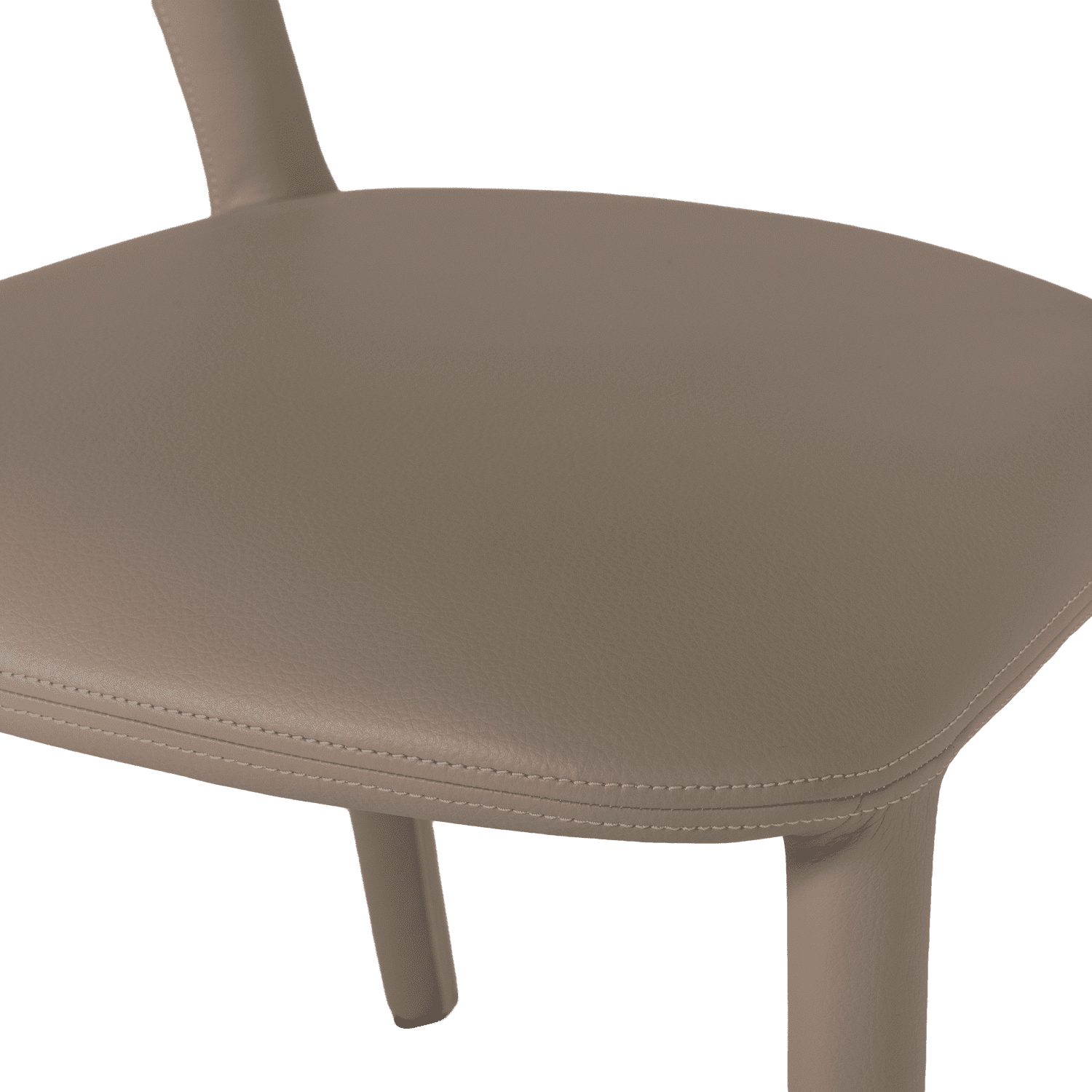 WOOOD Noble eetkamerstoel leerlook zand Bruin|Beige Eetkamerstoel