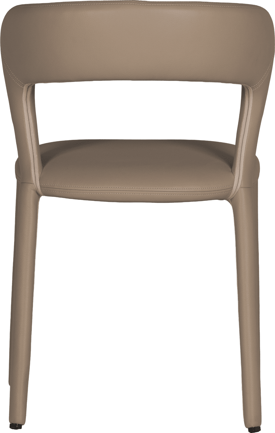 WOOOD Noble eetkamerstoel leerlook zand Bruin|Beige Eetkamerstoel