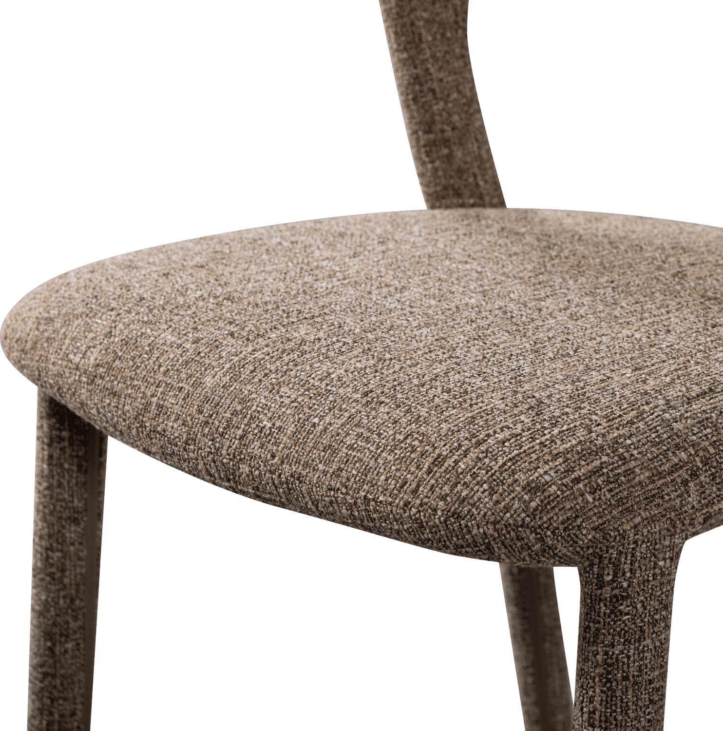 WOOOD Noble eetkamerstoel zand melange Bruin|Beige Eetkamerstoel