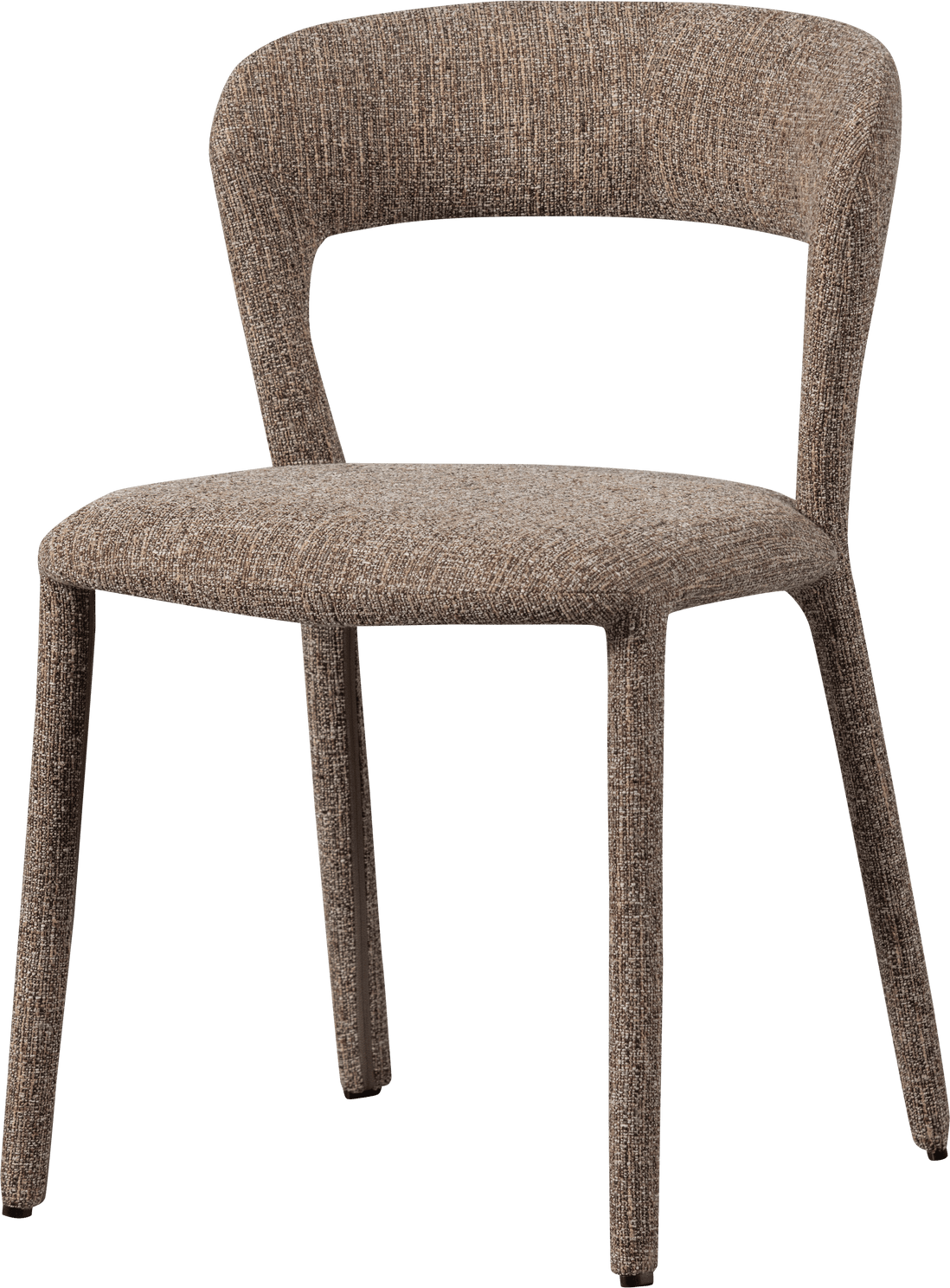 WOOOD Noble eetkamerstoel zand melange Bruin|Beige Eetkamerstoel