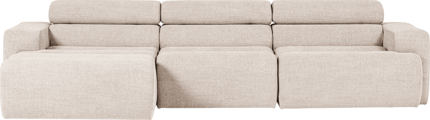 WOOOD Novi chaise longue links boucle naturel Naturel Bank