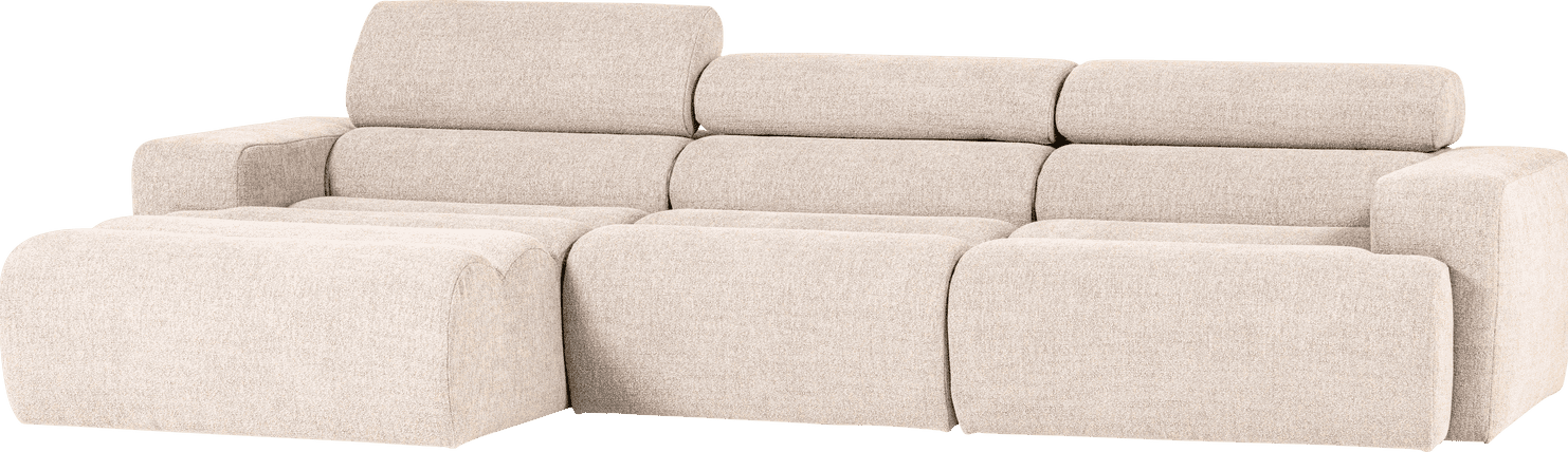 WOOOD Novi chaise longue links boucle naturel Naturel Bank