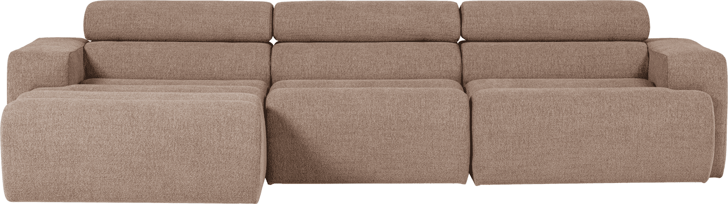 WOOOD Novi chaise longue links boucle taupe Taupe Bank