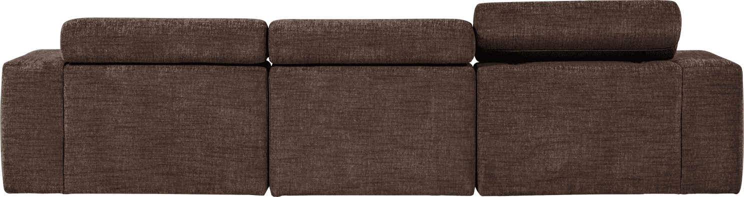 WOOOD Novi chaise longue rechts donkerbruin melange Donkerbruin melange Bank