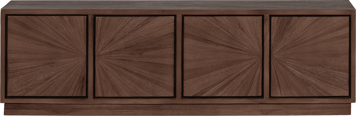 WOOOD Sun tv meubel recycled teak bruin Bruin Tv-meubel|Tv-dressoir